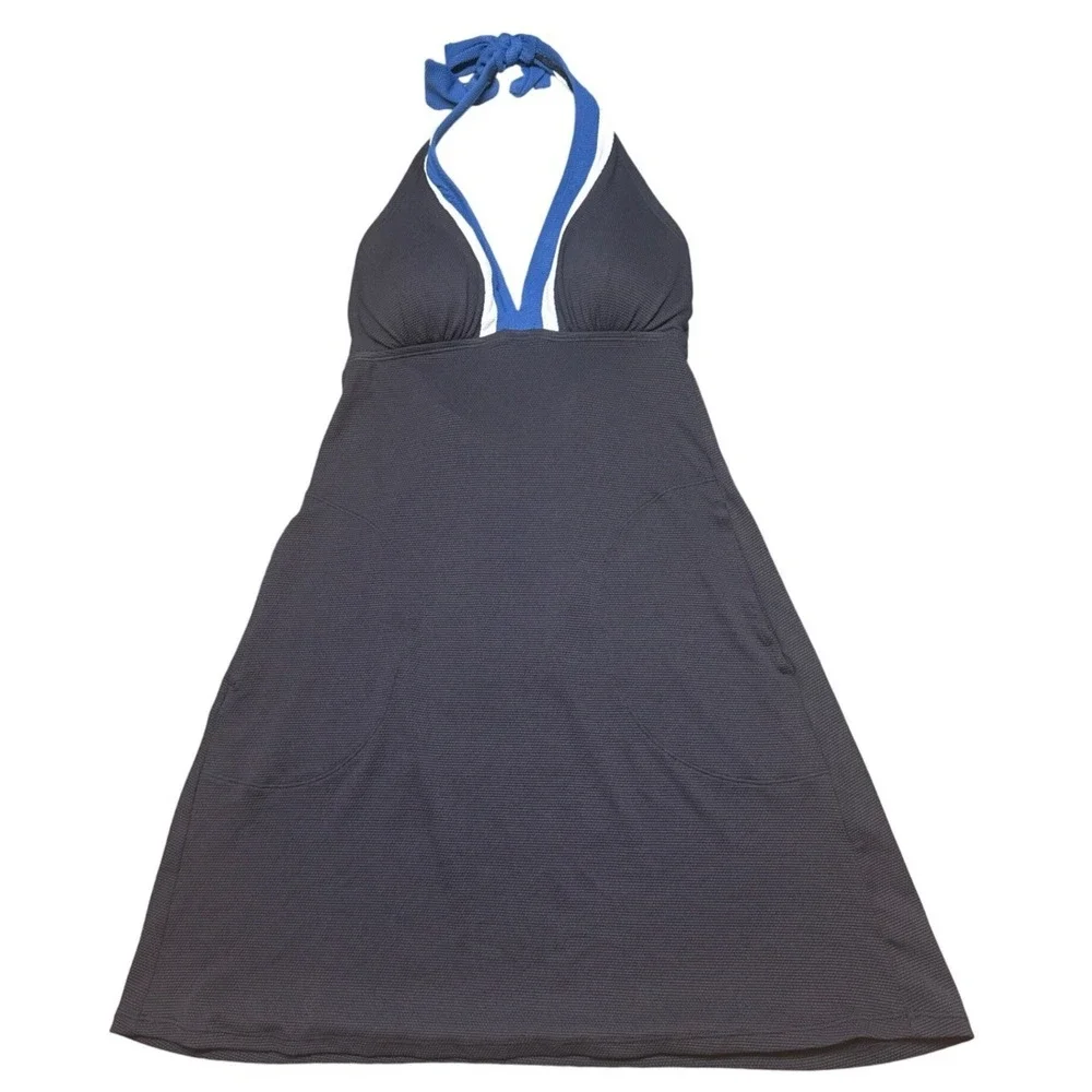 Tommy Bahama Island Cays Colorblock Halter Swim Dress Cover Up S NWT